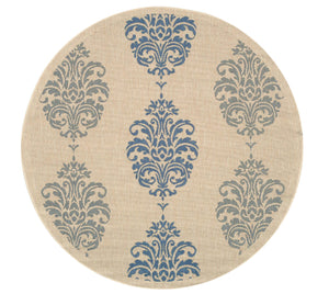 Safavieh Cy2720 Power Loomed 85.4% Polypropylene/10.4% Polyester/4.2% Latex Outdoor Rug CY2720-3101-5R