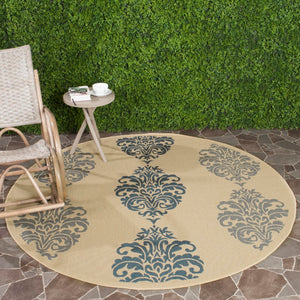 Safavieh Cy2720 Power Loomed 85.4% Polypropylene/10.4% Polyester/4.2% Latex Outdoor Rug CY2720-3101-4