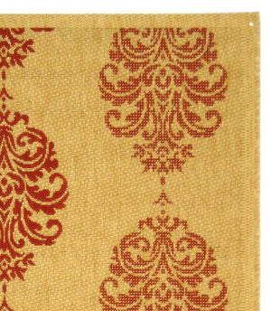 Safavieh Cy2720 Power Loomed 85.4% Polypropylene/10.4% Polyester/4.2% Latex Outdoor Rug CY2720-3701-4