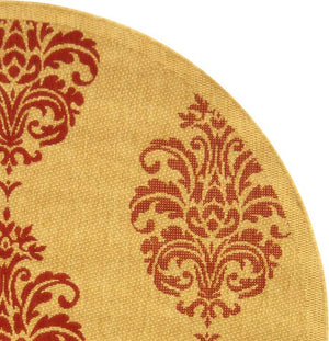 Safavieh Cy2720 Power Loomed 85.4% Polypropylene/10.4% Polyester/4.2% Latex Outdoor Rug CY2720-3701-5R