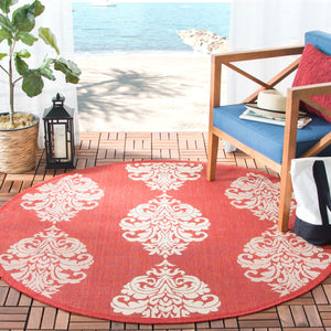 Safavieh Cy2720 Power Loomed 85.4% Polypropylene/10.4% Polyester/4.2% Latex Outdoor Rug CY2720-3707-5R