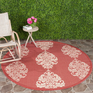 Safavieh Cy2720 Power Loomed 85.4% Polypropylene/10.4% Polyester/4.2% Latex Outdoor Rug CY2720-3707-3
