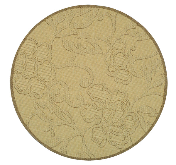 Safavieh Cy2726 Power Loomed 85.4% Polypropylene/10.4% Polyester/4.2% Latex Outdoor Rug CY2726-3001-5R