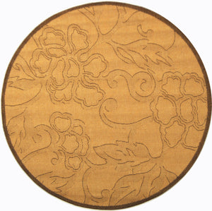 Safavieh Cy2726 Power Loomed 85.4% Polypropylene/10.4% Polyester/4.2% Latex Outdoor Rug CY2726-3001-5R