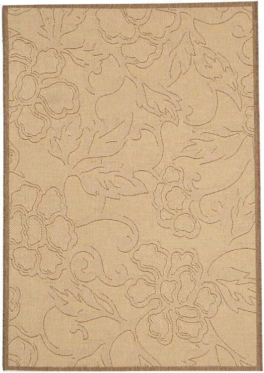 Safavieh Cy2726 Power Loomed 85.4% Polypropylene/10.4% Polyester/4.2% Latex Outdoor Rug CY2726-3001-4