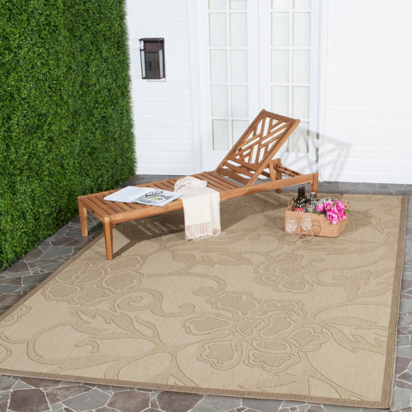 Safavieh Cy2726 Power Loomed 85.4% Polypropylene/10.4% Polyester/4.2% Latex Outdoor Rug CY2726-3001-4