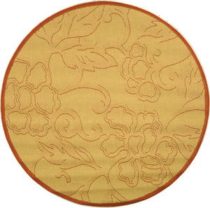 Safavieh Cy2726 Power Loomed 85.4% Polypropylene/10.4% Polyester/4.2% Latex Outdoor Rug CY2726-3201-5R