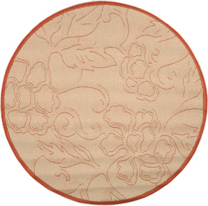 Safavieh Cy2726 Power Loomed 85.4% Polypropylene/10.4% Polyester/4.2% Latex Outdoor Rug CY2726-3201-5R