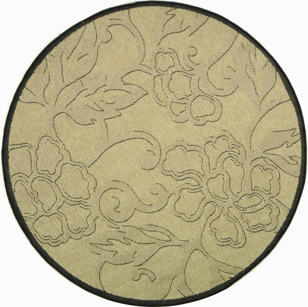 Safavieh Cy2726 Power Loomed 85.4% Polypropylene/10.4% Polyester/4.2% Latex Outdoor Rug CY2726-3901-5R