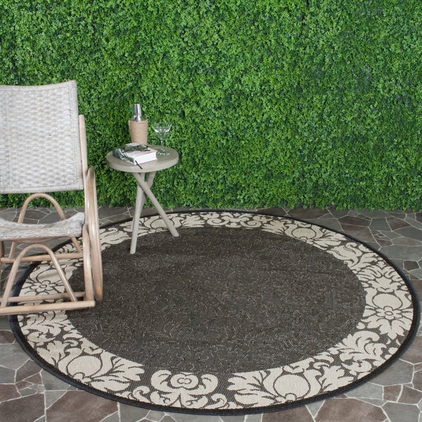Safavieh Cy2727 Power Loomed 85.4% Polypropylene/10.4% Polyester/4.2% Latex Outdoor Rug CY2727-3908-4