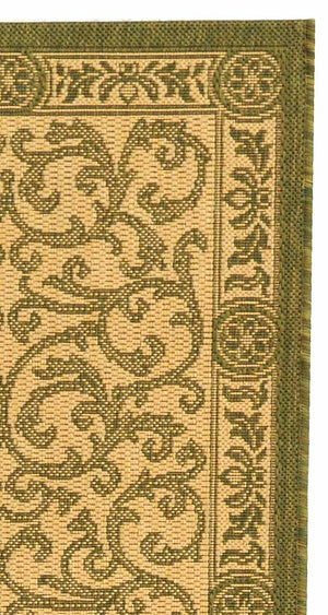 Safavieh Cy2829 Power Loomed 85.4% Polypropylene/10.4% Polyester/4.2% Latex Outdoor Rug CY2829-1E01-27