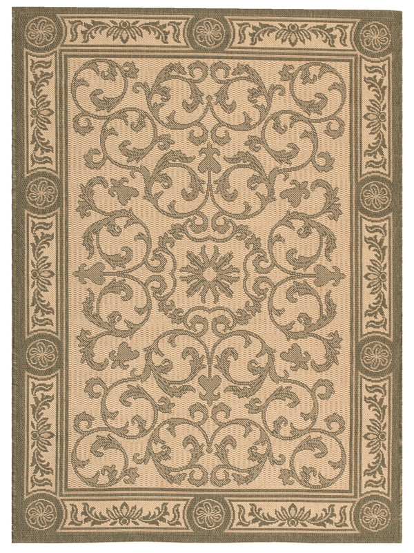 Safavieh Cy2829 Power Loomed 85.4% Polypropylene/10.4% Polyester/4.2% Latex Outdoor Rug CY2829-1E01-4