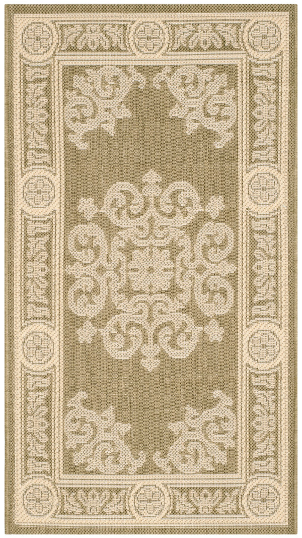 Safavieh Cy2914 Power Loomed 85.4% Polypropylene/10.4% Polyester/4.2% Latex Outdoor Rug CY2914-1E06-4