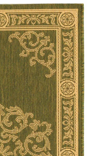 Safavieh Cy2914 Power Loomed 85.4% Polypropylene/10.4% Polyester/4.2% Latex Outdoor Rug CY2914-1E06-4