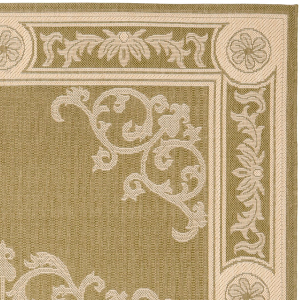 Safavieh Cy2914 Power Loomed 85.4% Polypropylene/10.4% Polyester/4.2% Latex Outdoor Rug CY2914-1E06-4