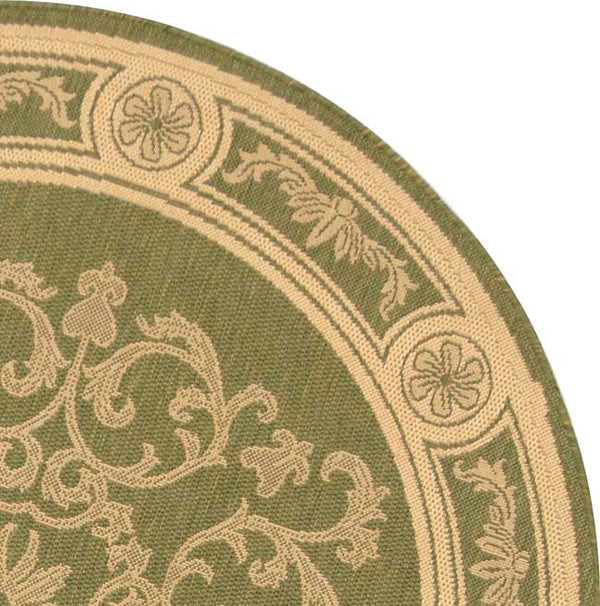 Safavieh Cy2914 Power Loomed 85.4% Polypropylene/10.4% Polyester/4.2% Latex Outdoor Rug CY2914-1E06-5R