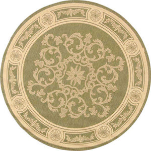 Safavieh Cy2914 Power Loomed 85.4% Polypropylene/10.4% Polyester/4.2% Latex Outdoor Rug CY2914-1E06-5R