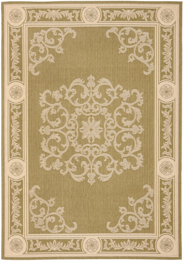Safavieh Cy2914 Power Loomed 85.4% Polypropylene/10.4% Polyester/4.2% Latex Outdoor Rug CY2914-1E06-4