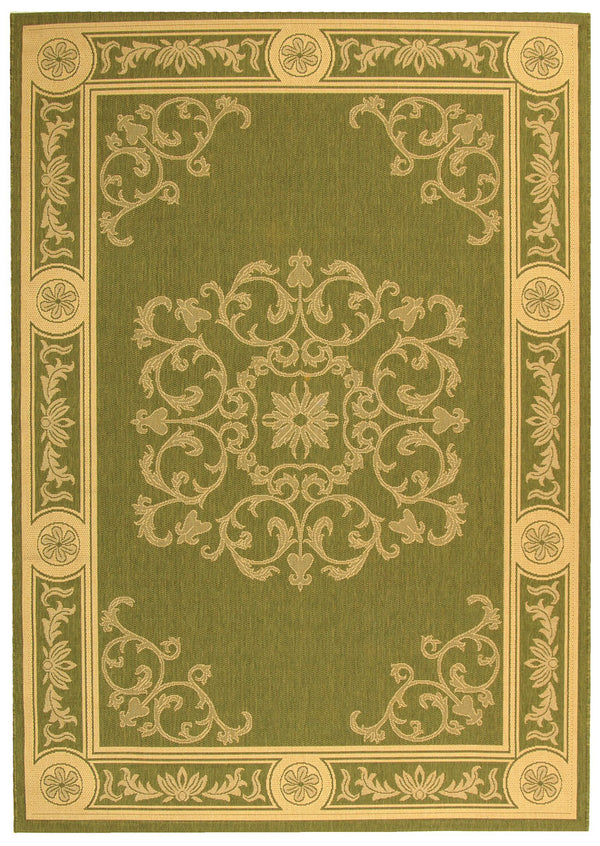 Safavieh Cy2914 Power Loomed 85.4% Polypropylene/10.4% Polyester/4.2% Latex Outdoor Rug CY2914-1E06-4