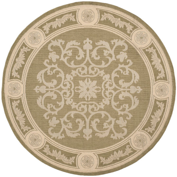 Safavieh Cy2914 Power Loomed 85.4% Polypropylene/10.4% Polyester/4.2% Latex Outdoor Rug CY2914-1E06-4