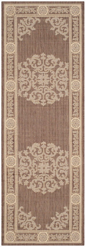 Safavieh Cy2914 Power Loomed 85.4% Polypropylene/10.4% Polyester/4.2% Latex Outdoor Rug CY2914-3409-4