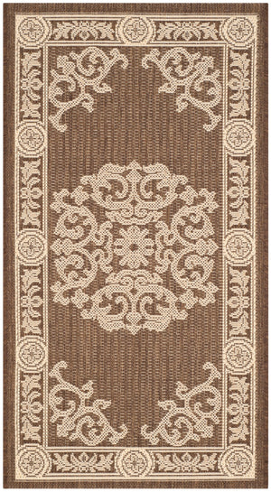 Safavieh Cy2914 Power Loomed 85.4% Polypropylene/10.4% Polyester/4.2% Latex Outdoor Rug CY2914-3409-4