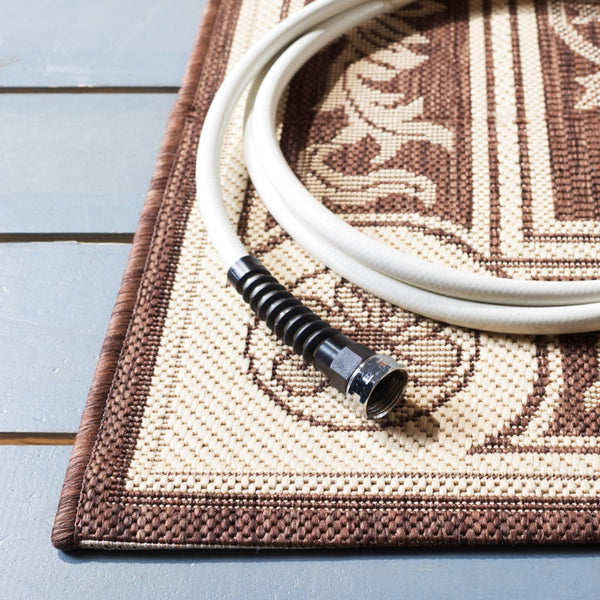 Safavieh Cy2914 Power Loomed 85.4% Polypropylene/10.4% Polyester/4.2% Latex Outdoor Rug CY2914-3409-4