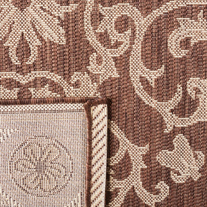 Safavieh Cy2914 Power Loomed 85.4% Polypropylene/10.4% Polyester/4.2% Latex Outdoor Rug CY2914-3409-4