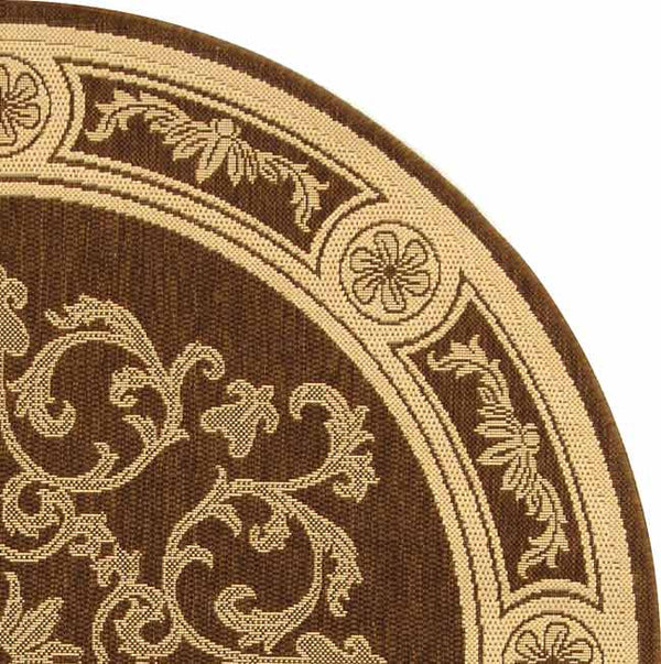 Safavieh Cy2914 Power Loomed 85.4% Polypropylene/10.4% Polyester/4.2% Latex Outdoor Rug CY2914-3409-5R