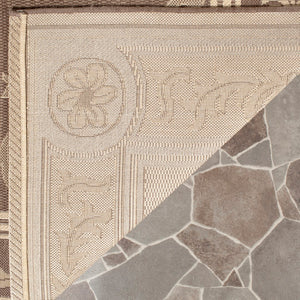 Safavieh Cy2914 Power Loomed 85.4% Polypropylene/10.4% Polyester/4.2% Latex Outdoor Rug CY2914-3409-4