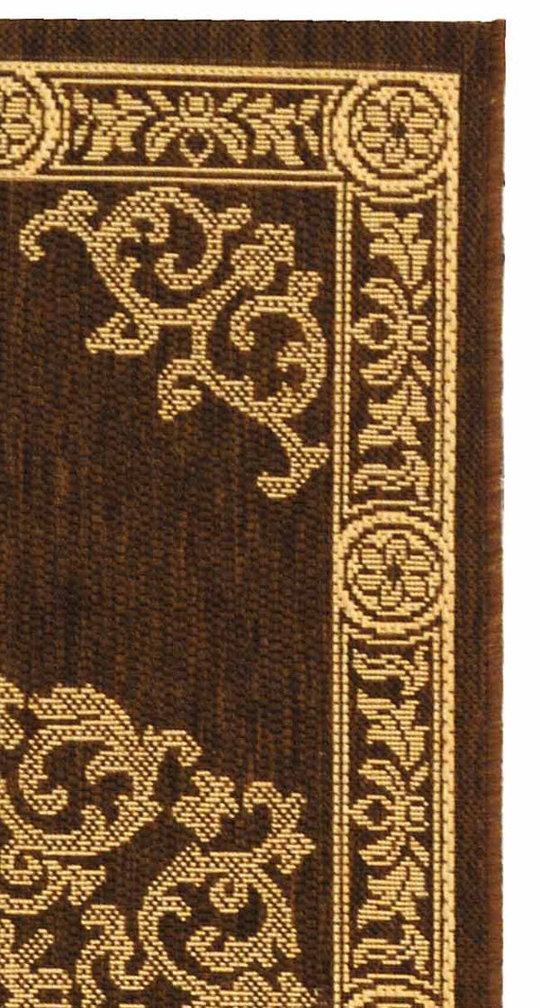 Safavieh Cy2914 Power Loomed 85.4% Polypropylene/10.4% Polyester/4.2% Latex Outdoor Rug CY2914-3409-4