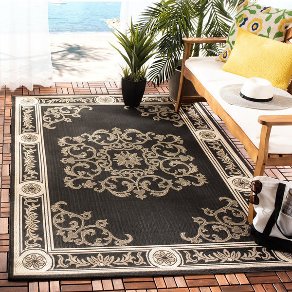Safavieh Cy2914 Power Loomed 85.4% Polypropylene/10.4% Polyester/4.2% Latex Outdoor Rug CY2914-3908-4
