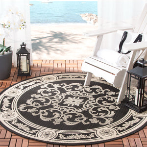 Safavieh Cy2914 Power Loomed 85.4% Polypropylene/10.4% Polyester/4.2% Latex Outdoor Rug CY2914-3908-5R