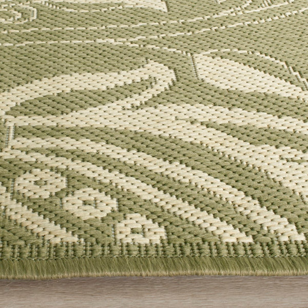 Safavieh Cy2961 Power Loomed 85.4% Polypropylene/10.4% Polyester/4.2% Latex Outdoor Rug CY2961-1E06-3