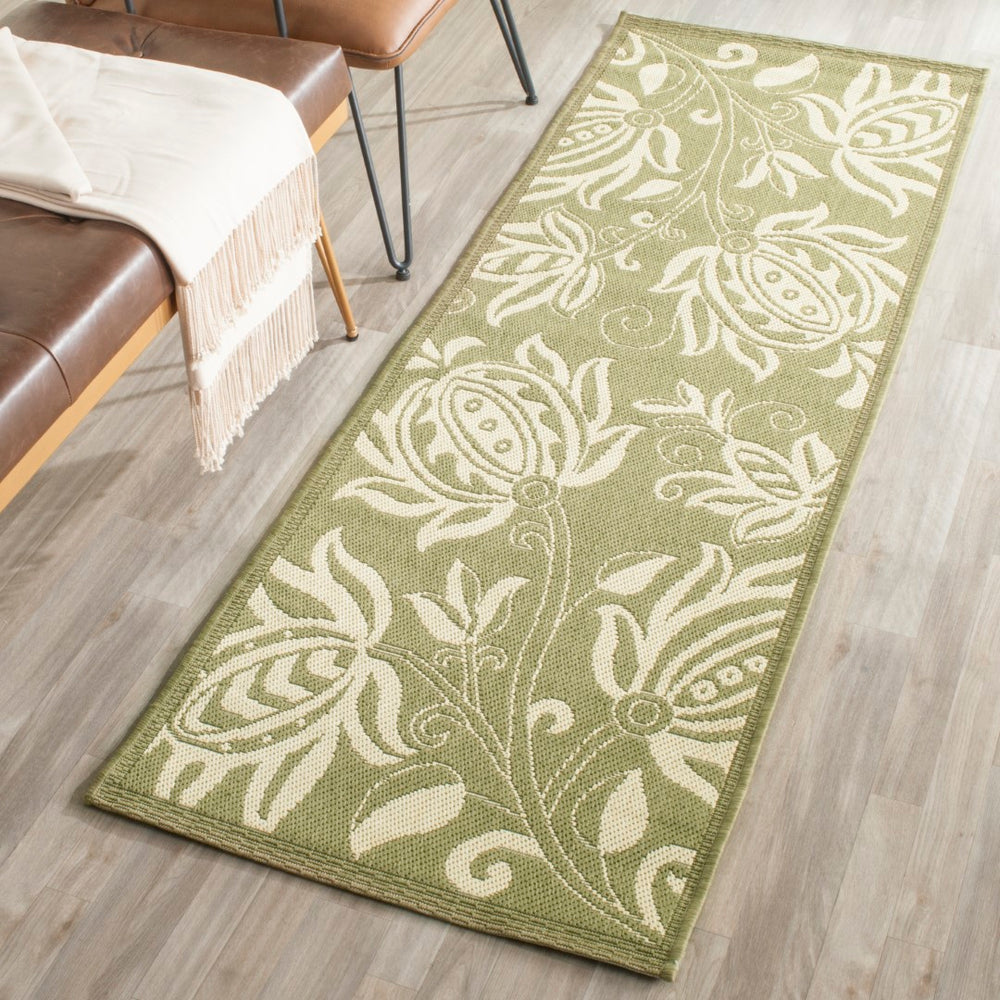 Safavieh Cy2961 Power Loomed 85.4% Polypropylene/10.4% Polyester/4.2% Latex Outdoor Rug CY2961-1E06-3