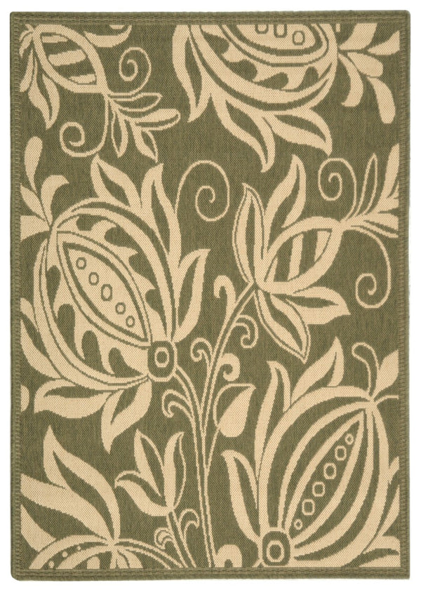 Safavieh Cy2961 Power Loomed 85.4% Polypropylene/10.4% Polyester/4.2% Latex Outdoor Rug CY2961-1E06-4