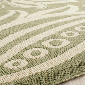 Safavieh Cy2961 Power Loomed 85.4% Polypropylene/10.4% Polyester/4.2% Latex Outdoor Rug CY2961-1E06-3