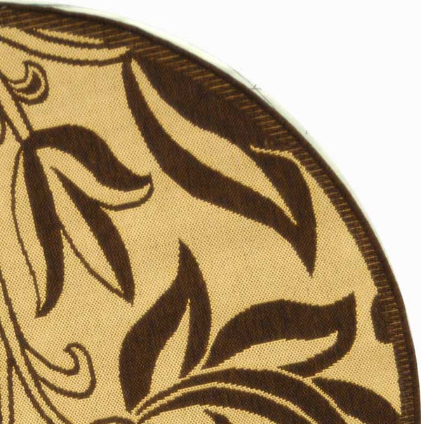 Safavieh Cy2961 Power Loomed 85.4% Polypropylene/10.4% Polyester/4.2% Latex Outdoor Rug CY2961-3001-5R