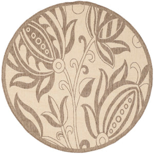 Safavieh Cy2961 Power Loomed 85.4% Polypropylene/10.4% Polyester/4.2% Latex Outdoor Rug CY2961-3001-5R