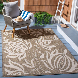 Safavieh Cy2961 Power Loomed 85.4% Polypropylene/10.4% Polyester/4.2% Latex Outdoor Rug CY2961-3009-4