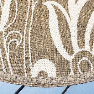 Safavieh Cy2961 Power Loomed 85.4% Polypropylene/10.4% Polyester/4.2% Latex Outdoor Rug CY2961-3009-5R