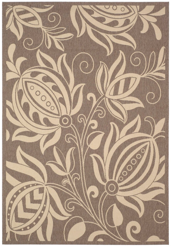 Safavieh Cy2961 Power Loomed 85.4% Polypropylene/10.4% Polyester/4.2% Latex Outdoor Rug CY2961-3009-4