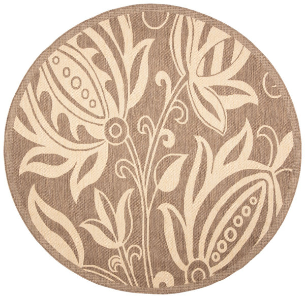 Safavieh Cy2961 Power Loomed 85.4% Polypropylene/10.4% Polyester/4.2% Latex Outdoor Rug CY2961-3009-4