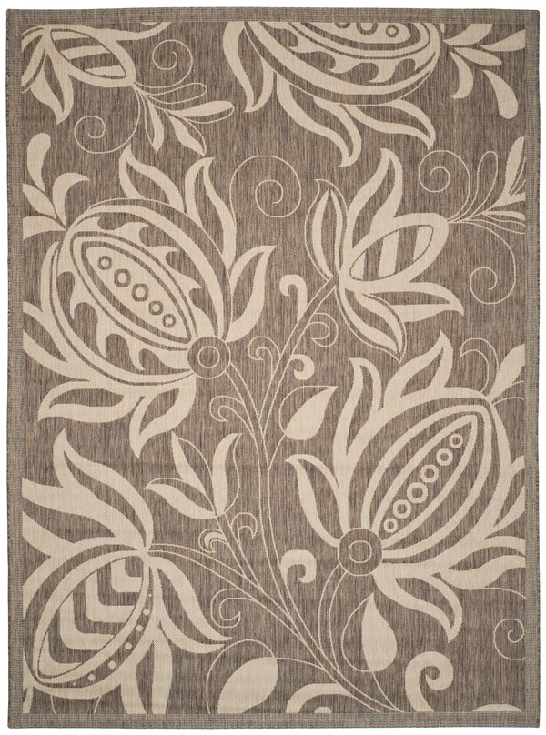 Safavieh Cy2961 Power Loomed 85.4% Polypropylene/10.4% Polyester/4.2% Latex Outdoor Rug CY2961-3009-4