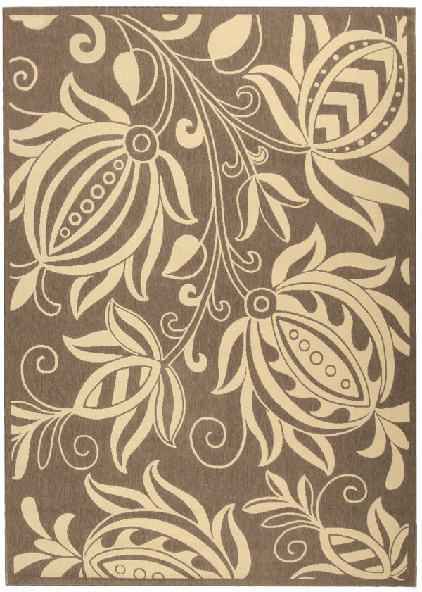 Safavieh Cy2961 Power Loomed 85.4% Polypropylene/10.4% Polyester/4.2% Latex Outdoor Rug CY2961-3009-4