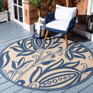 Safavieh Cy2961 Power Loomed 85.4% Polypropylene/10.4% Polyester/4.2% Latex Outdoor Rug CY2961-3101-4