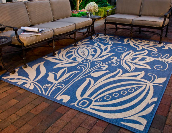 Safavieh Cy2961 Power Loomed 85.4% Polypropylene/10.4% Polyester/4.2% Latex Outdoor Rug CY2961-3103-214