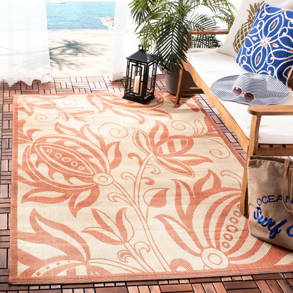 Safavieh Cy2961 Power Loomed 85.4% Polypropylene/10.4% Polyester/4.2% Latex Outdoor Rug CY2961-3201-210