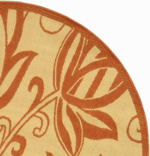 Safavieh Cy2961 Power Loomed 85.4% Polypropylene/10.4% Polyester/4.2% Latex Outdoor Rug CY2961-3201-5R