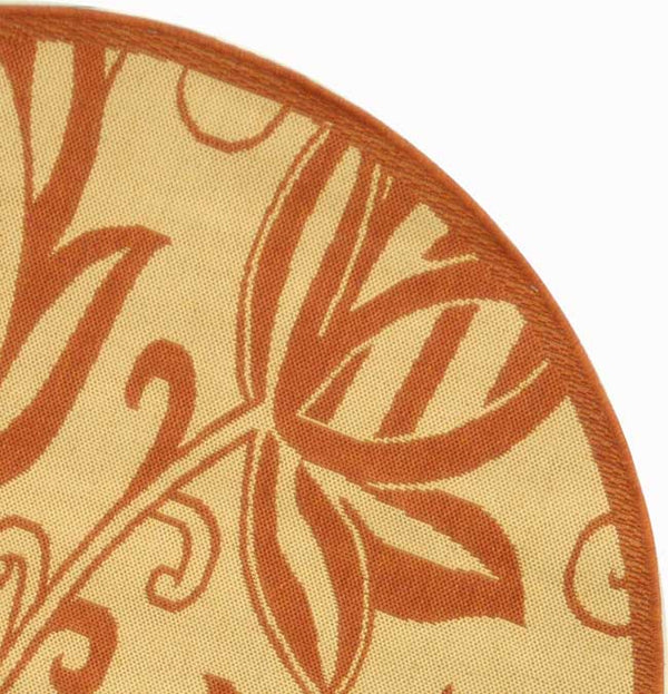 Safavieh Cy2961 Power Loomed 85.4% Polypropylene/10.4% Polyester/4.2% Latex Outdoor Rug CY2961-3201-5R